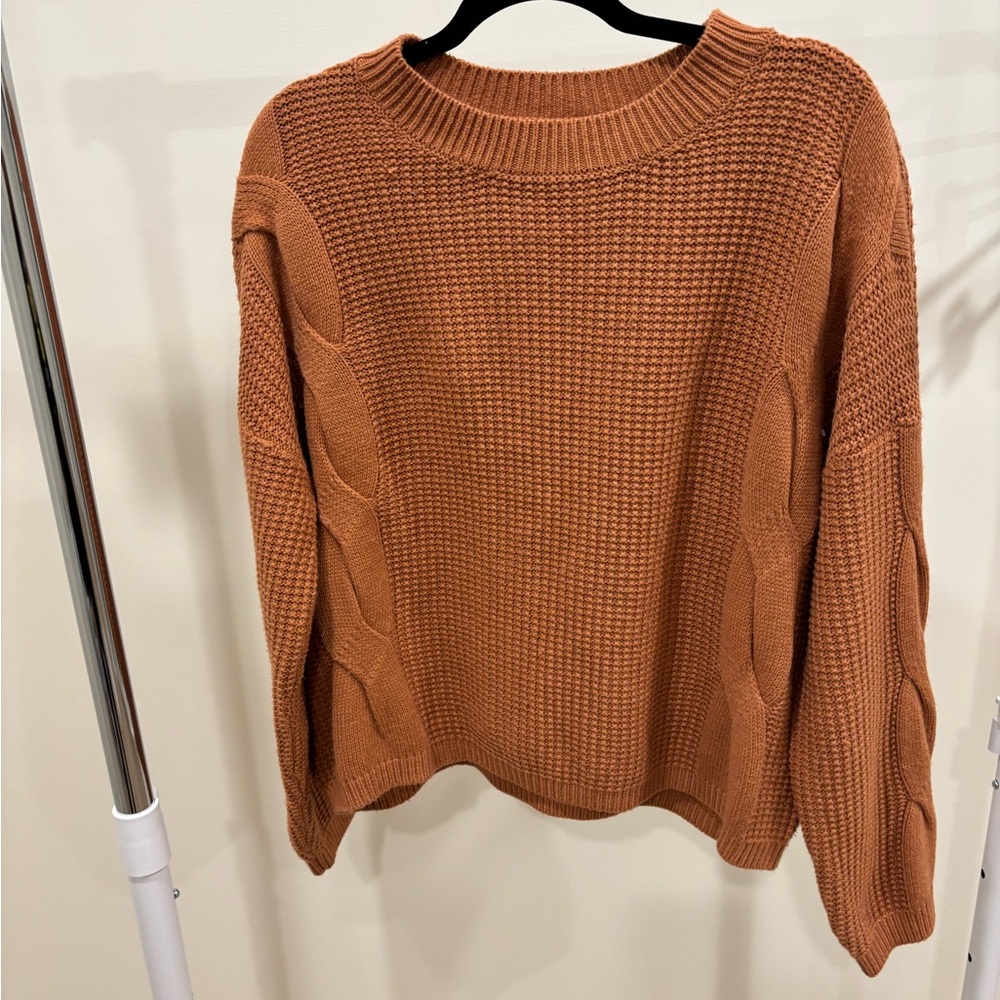 SO Women's Sweater in Warm Terracotta